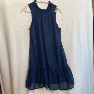 Speechless brand navy sleeveless dress size large two layers.